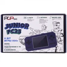 Игровая приставка PGP AIO Junior FC25c синяя (500 игр, 8 Bit)