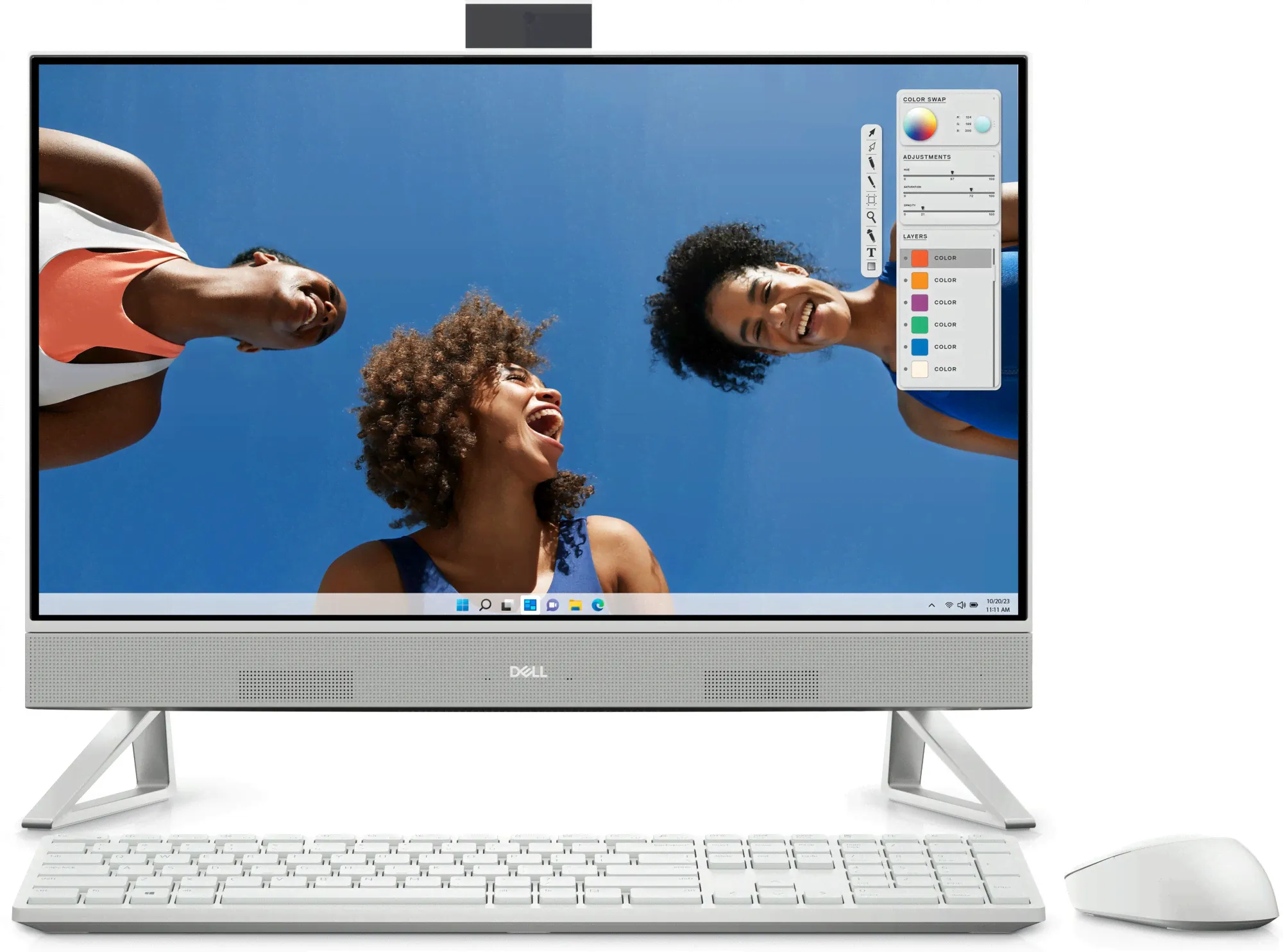 Dell Inspiron AIO 5420 23,8"FullHD IPS AG,Core i5-1335U,8Gb,512GB SSD,Intel UHD,1YW,Win11Pro(multilang),Triangle stand,Wi-Fi/BT,KB(eng)&Mouse,необходим кабель питания C5
