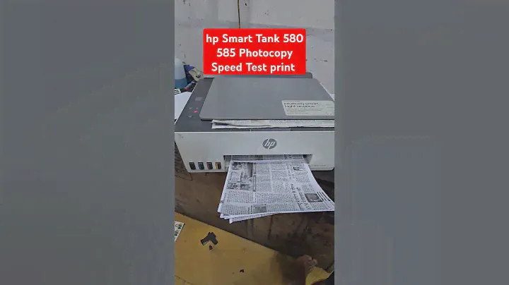 hp Smart Tank 580 585 Photocopy  Speed Test print All-in One Color printer #passport photo