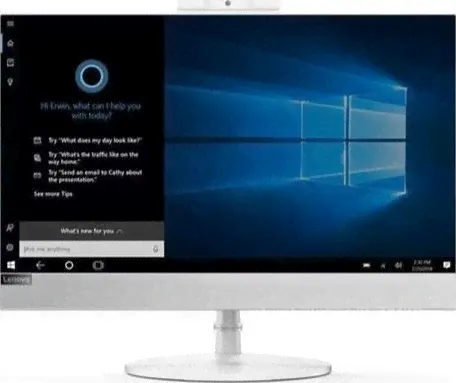 LENOVO AIO V530 I3-9100T, 4 ГБ оперативной памяти, 1 ТБ жесткий диск, 21,5-дюймовый дисплей, DOS — белый — 10UU0028AX-0