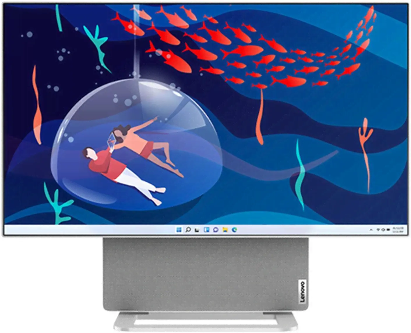 ПК Lenovo Yoga 7 27APH8 AIO, 27-дюймовый QHD IPS-дисплей, AMD Ryzen™ 7 8845HS, 32 ГБ ОЗУ DDR5, твердотельный накопитель 1 ТБ, графика NVIDIA GeForce R-0