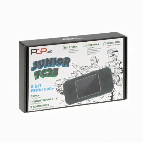 Игровая приставка PGP AIO Junior FC25a чёрная (500 игр, 8 Bit) в Москве-3
