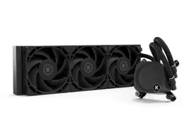Система охлаждения/ EKWB EK-Nucleus AIO CR360 Dark (360mm, Black, ARGB/ Fans: 3x120mm, 72CFM, 36dBA, 2300RPM/ Pump height 61.6mm, -dBA, 3100RPM, Rad thickness 27mm/ S: 1700, 1200, 20XX, 115X, AM5, AM4