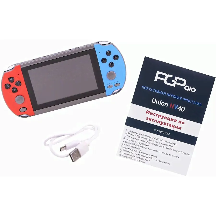 Игровая консоль PGP AIO Portable +4000 игр +Кабель Mini USB, Union NV40 отзывы