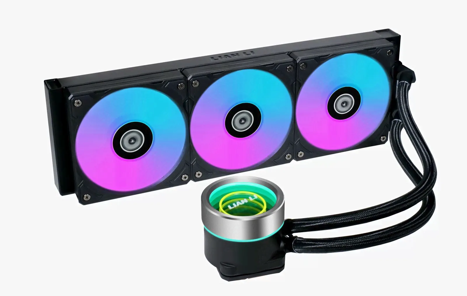 Lian Li Galahad II Trinity AIO ARGB Version 120 Uni Fan Холодильники с водяным охлаждением 360 CPU AIO, Холодильник черной воды X1